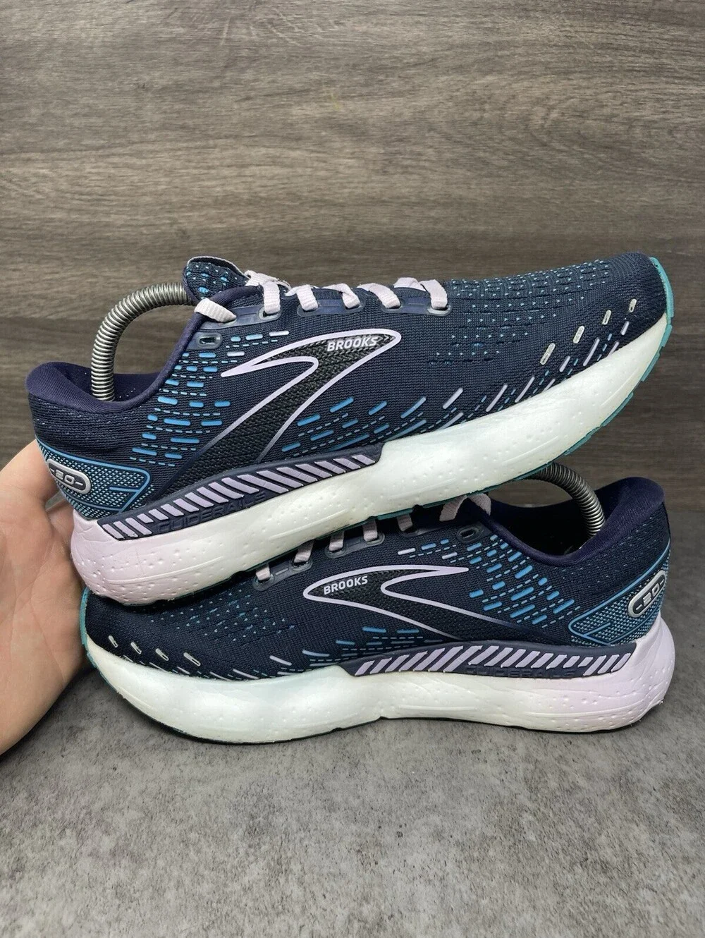 Brooks Glycerin GTS 20 Peacoat Blue Size 10 Womens Support Running Shoes
